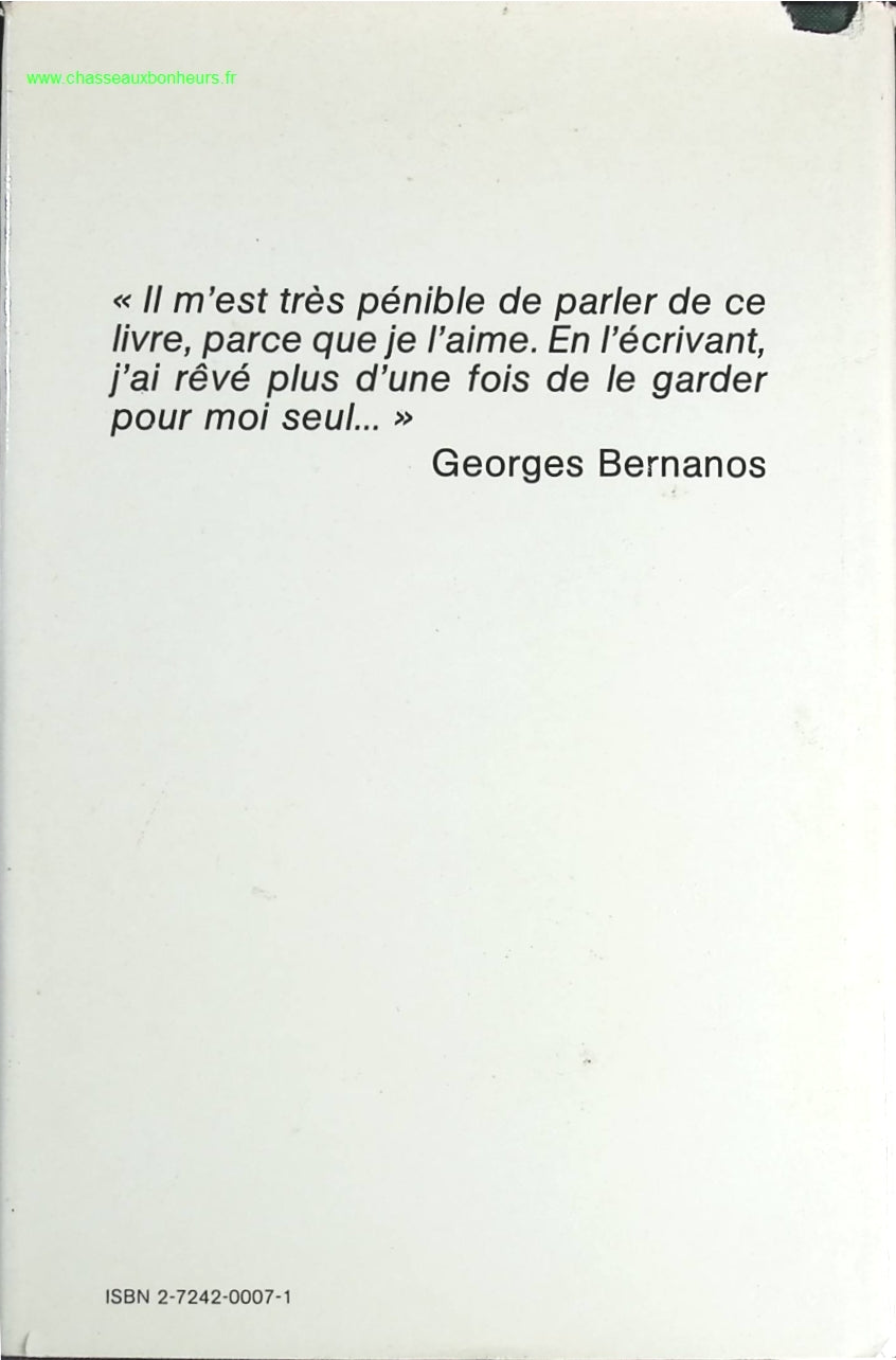 Journal d'un curé de campagne - Georges Bernanos - livre