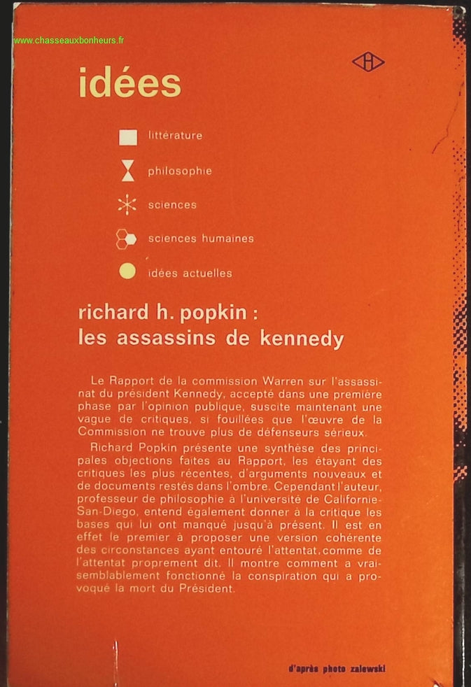 Les assassins de kennedy - Richard Henry Popkin - livre