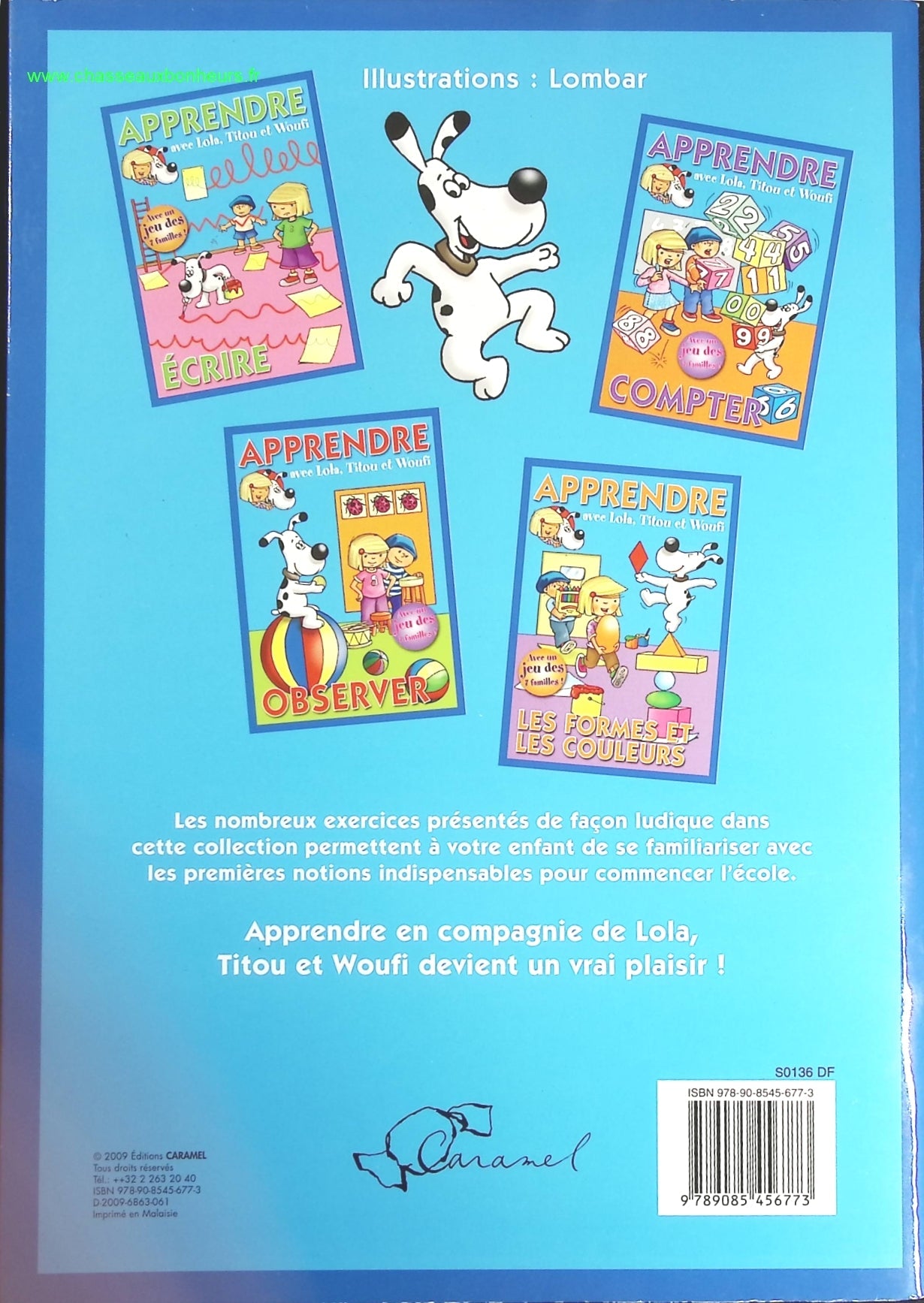 Apprendre avec Lola, Titou et Woufi - Les formes et les couleurs - livre