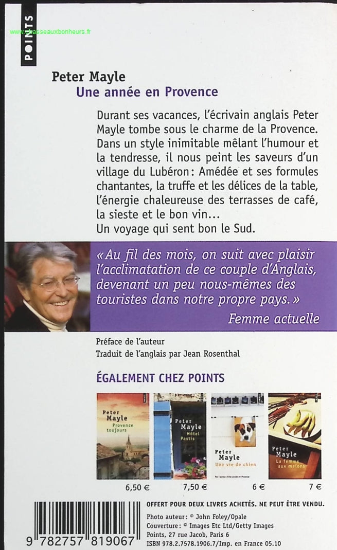 Une année en Provence - Peter Mayle - livre