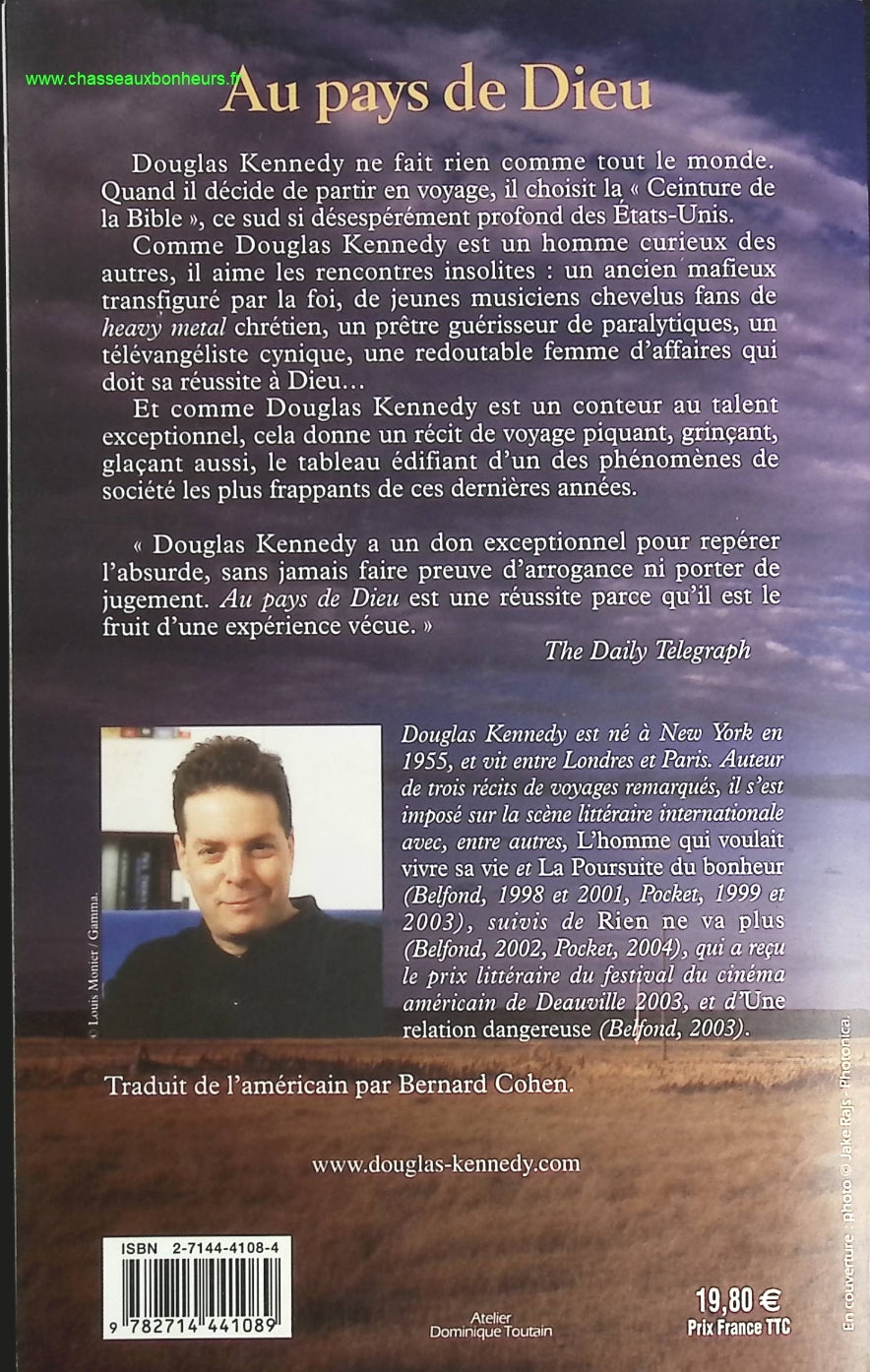 Au pays de Dieu - Douglas Kennedy - livre