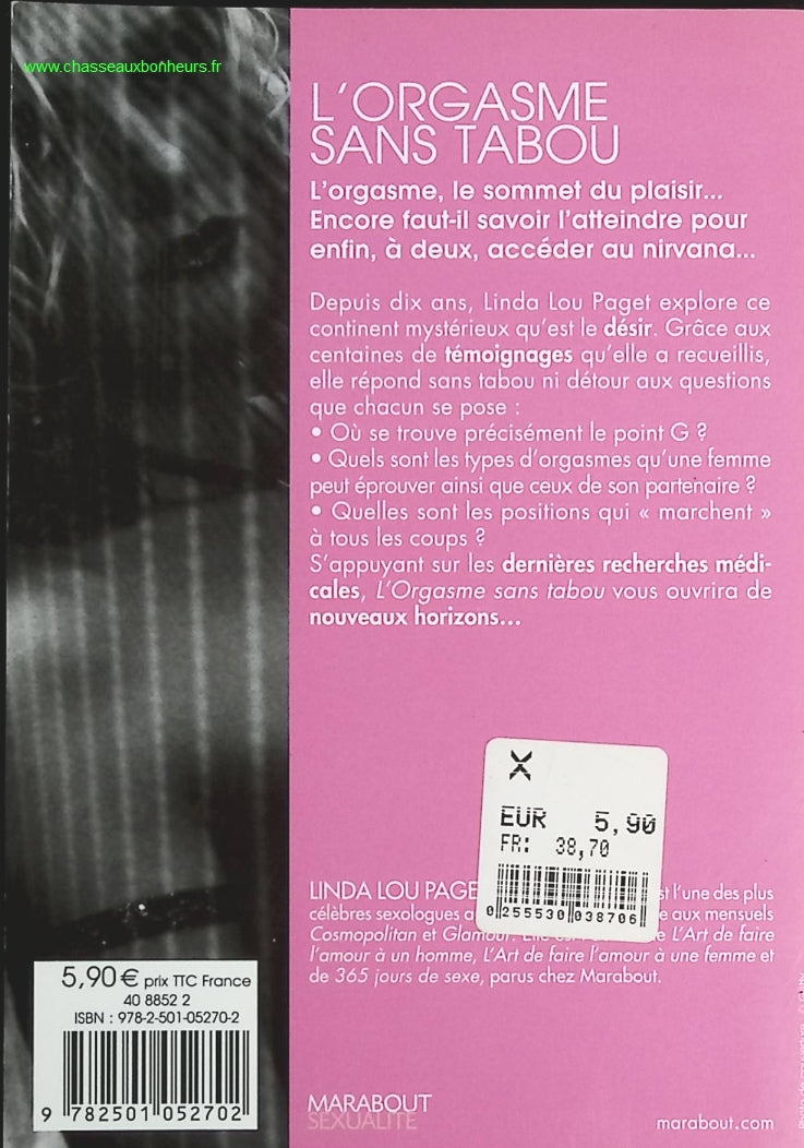 L'orgasme sans tabou - Linda Lou Paget - livre