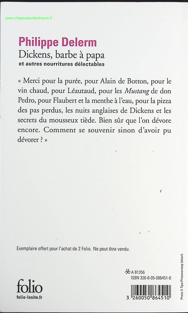 Dickens barbe à papa - Philippe Delerm - livre