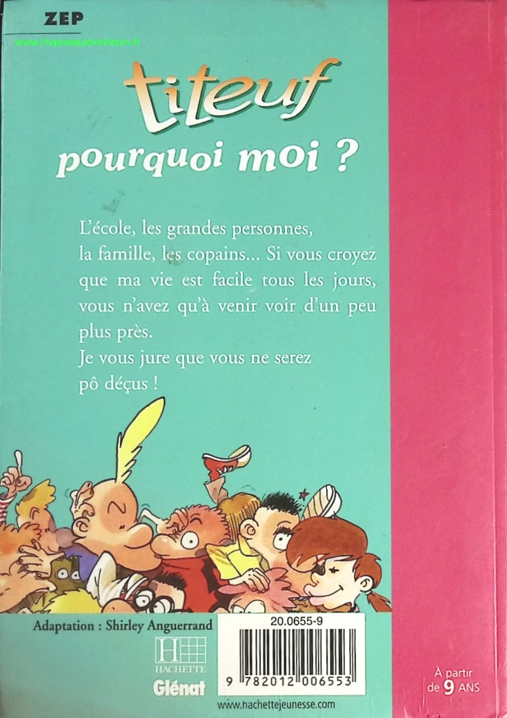 Titeuf, tome 5 - Pourquoi moi ? - Bibliothèque rose - Zep - livre