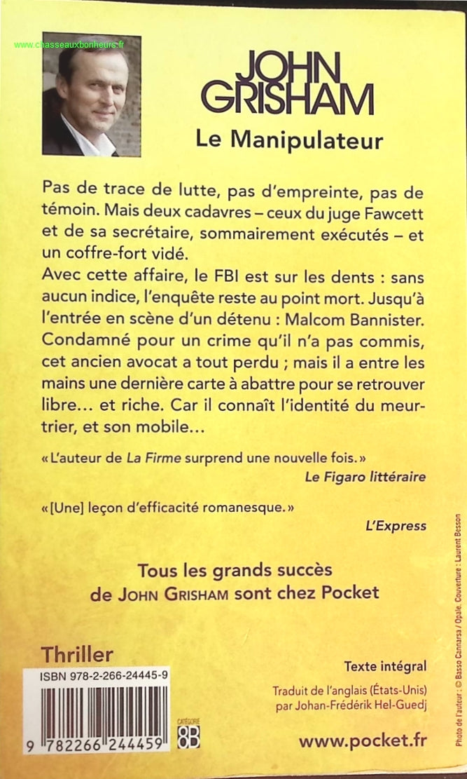 Le Manipulateur - John Grisham - livre