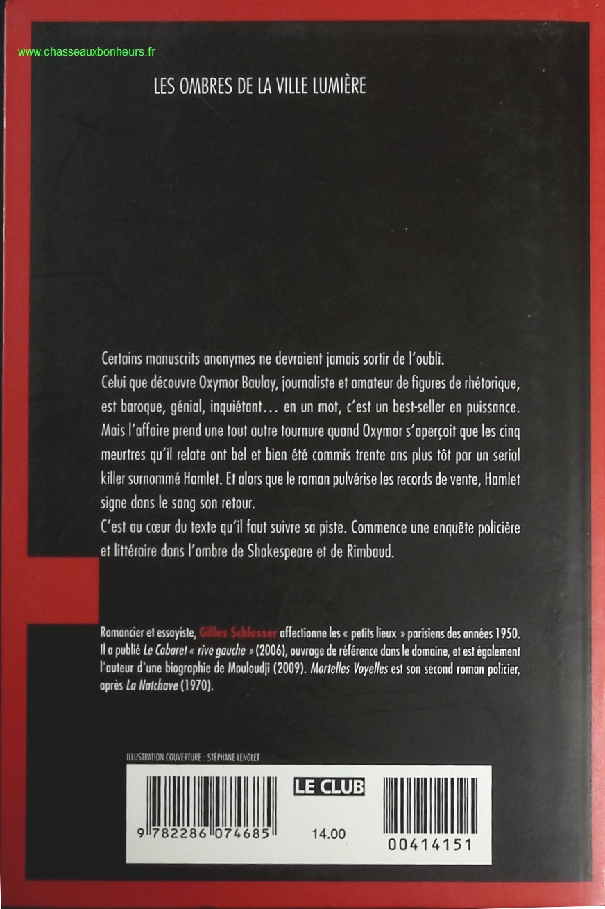 Mortelles Voyelles - Gilles Schlesser - livre