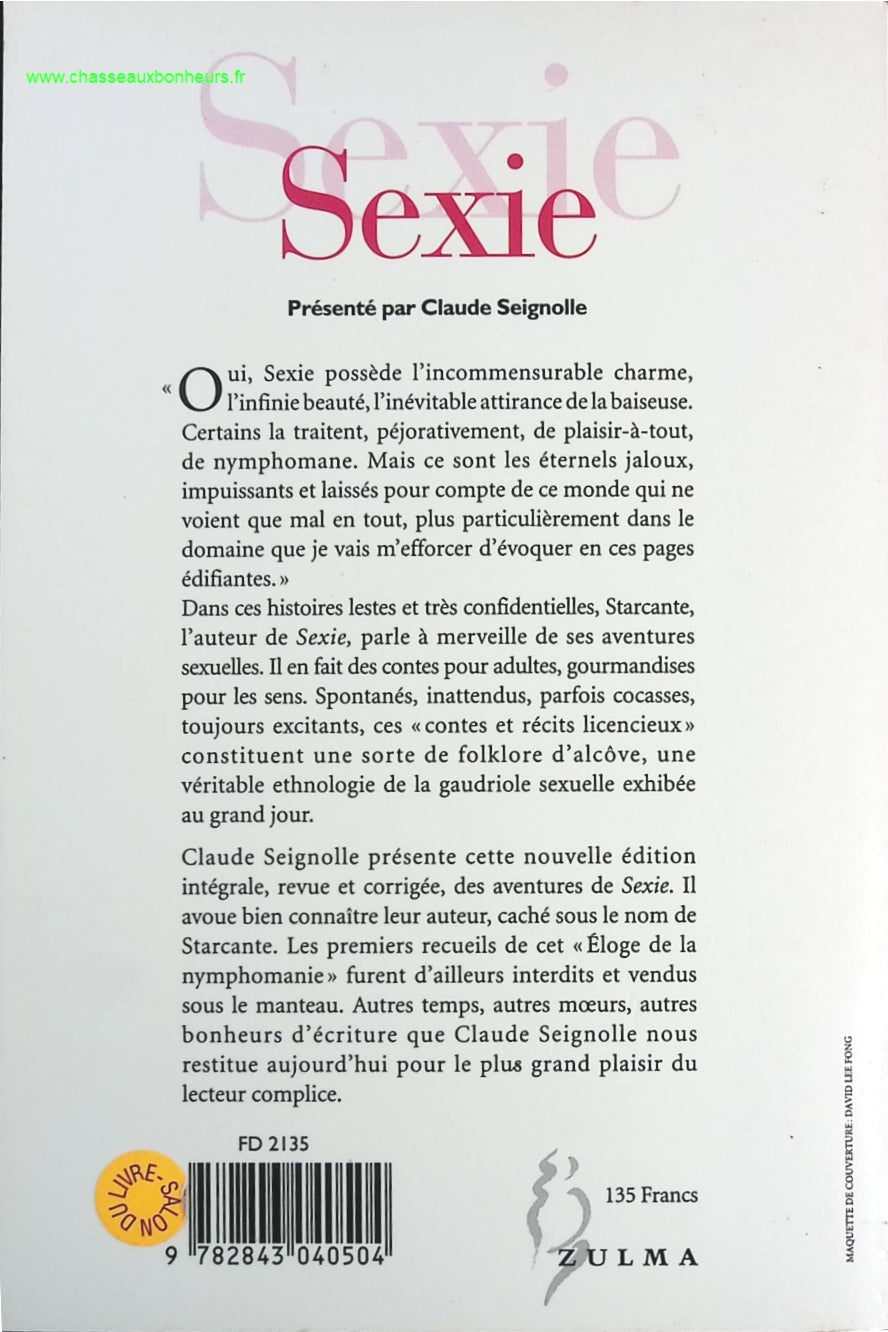 Sexie - Seignolle Claude - livre