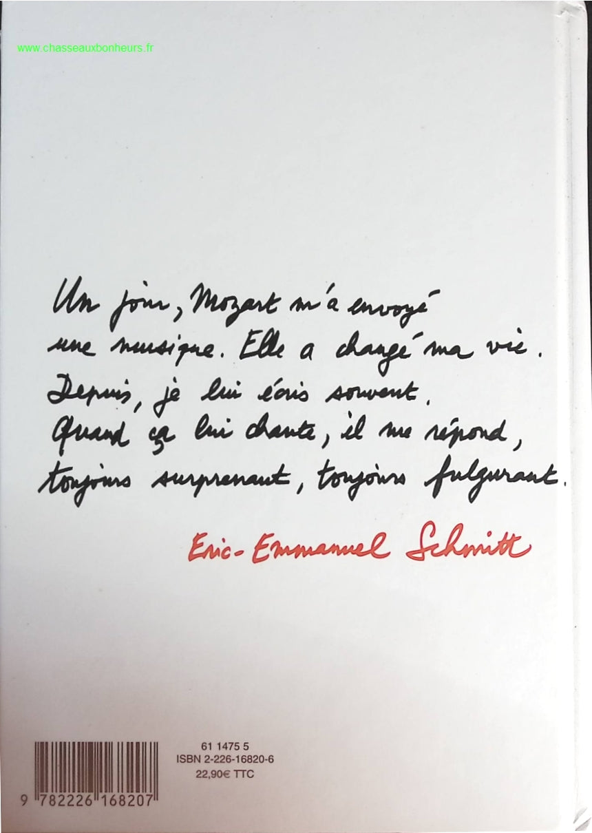 Ma vie avec Mozart - Eric-Emmanuel Schmitt - livre