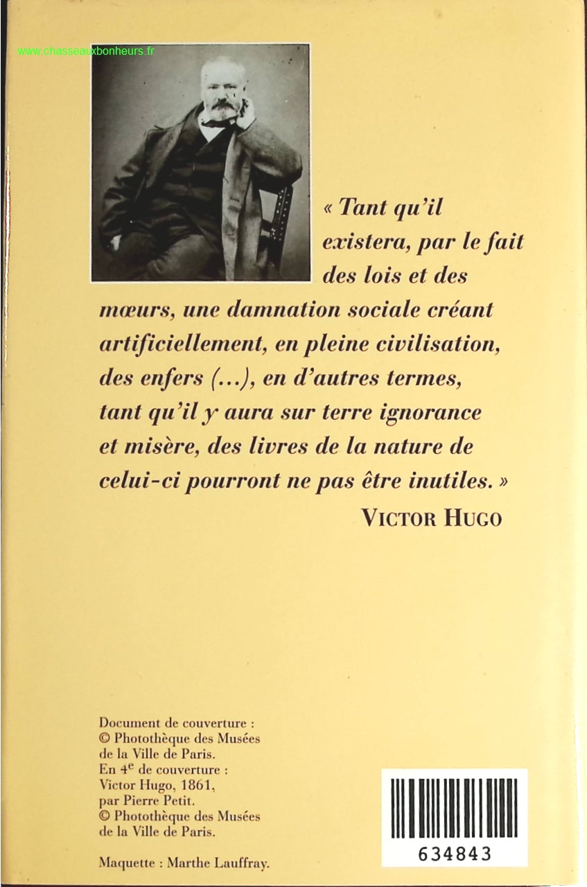 les misérables tome 1 - Victor Hugo - livre