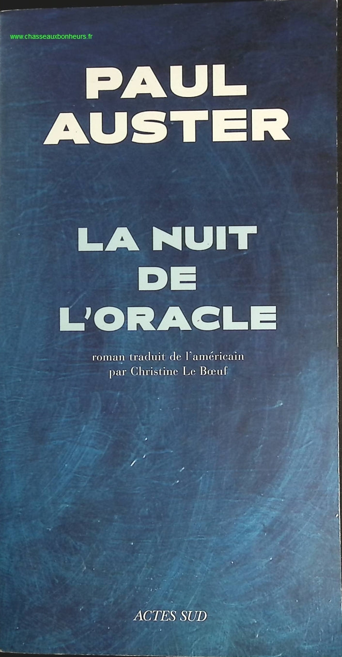 La Nuit de l'oracle - Paul Auster - livre