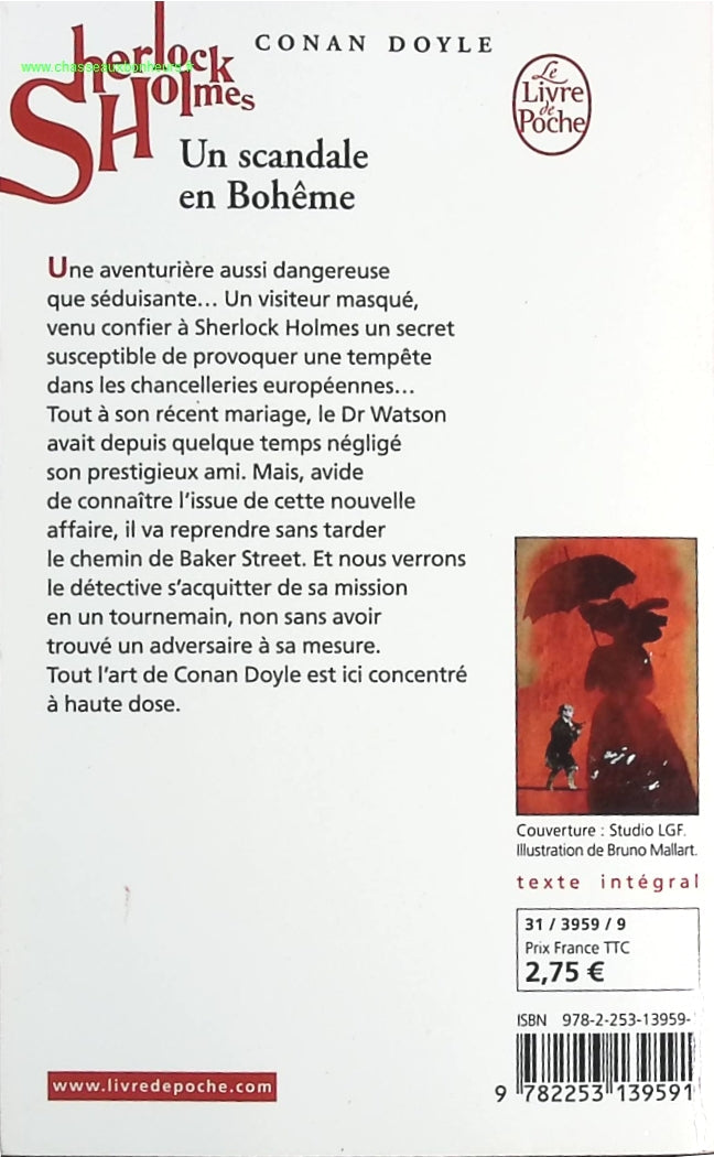 Les Aventures de Sherlock Holmes - Un scandale en Bohême - Sir Arthur Conan Doyle - livre