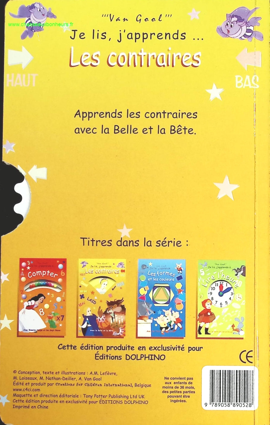 Les contraires - Avec la belle et la bête - livre