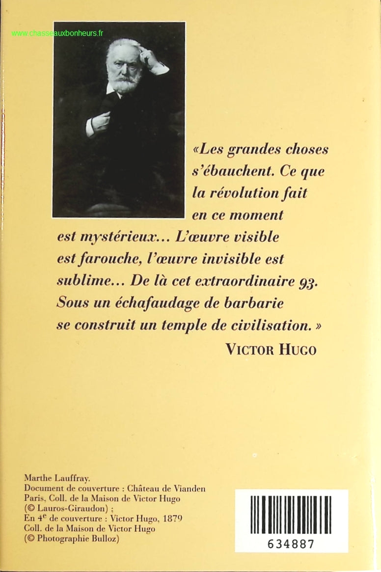 Quatrevingt-treize - Victor Hugo - livre