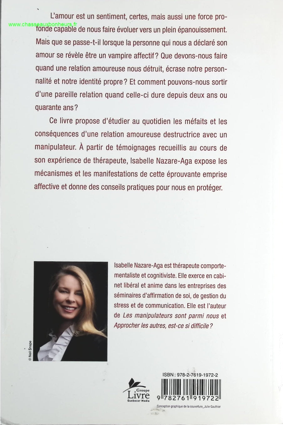 Les manipulateurs et l'amour - Isabelle Nazare-Aga - livre