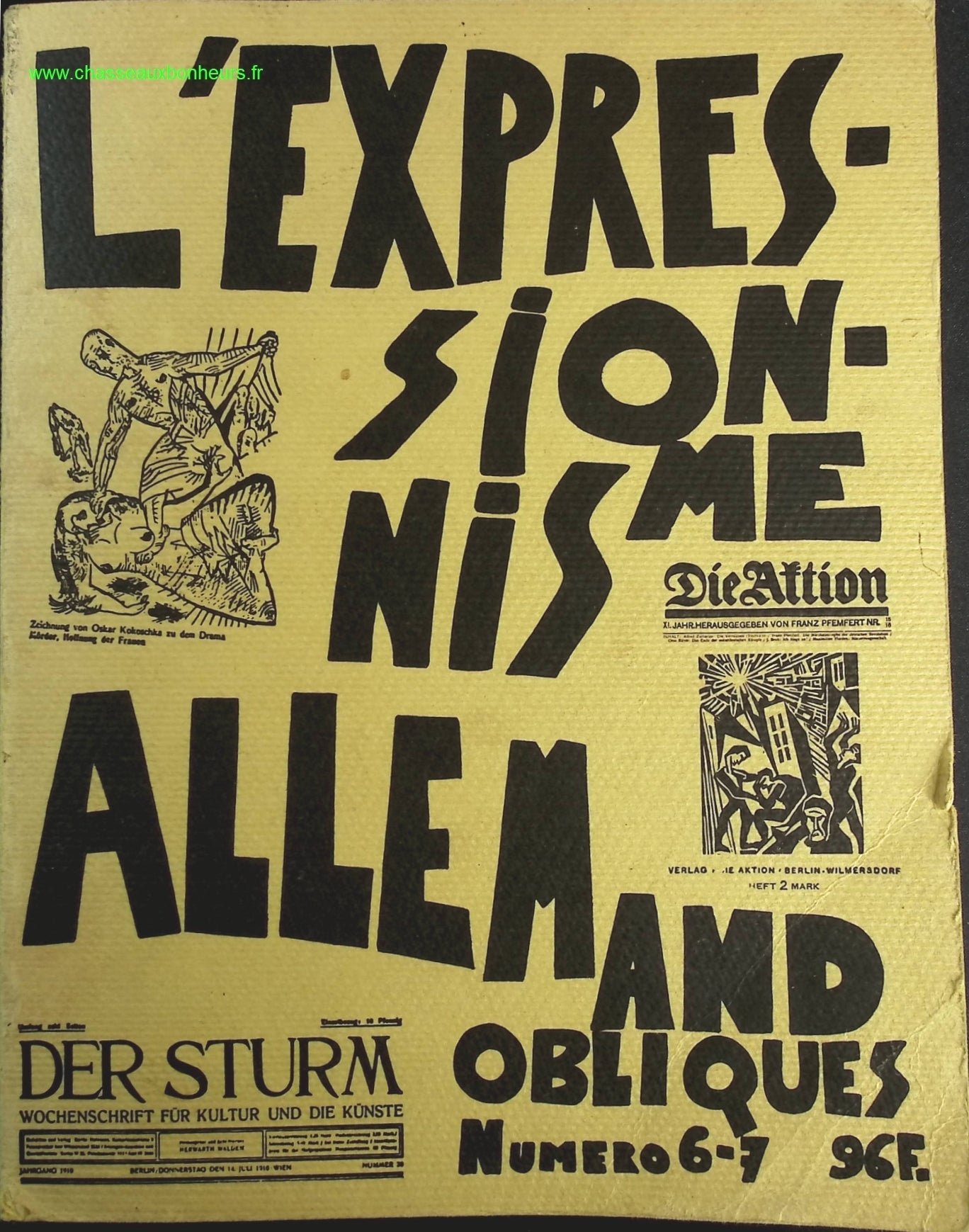 L'expressionisme allemand oblique numéro 6 - 7- Lionel Richard - livre