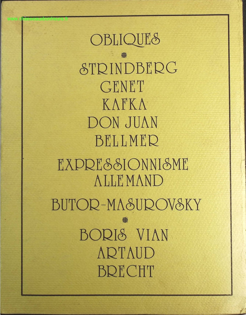 L'expressionisme allemand oblique numéro 6 - 7- Lionel Richard - livre