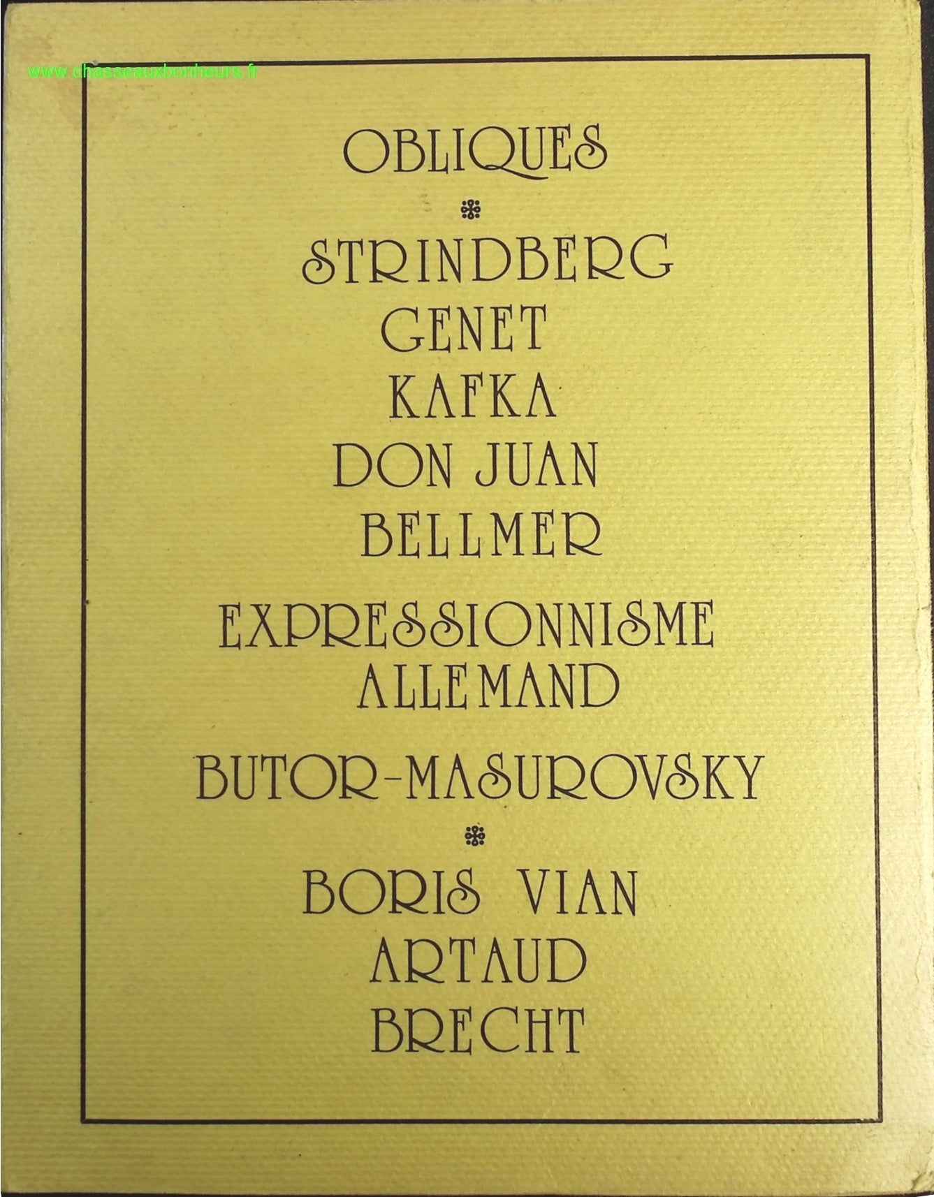 L'expressionisme allemand oblique numéro 6 - 7- Lionel Richard - livre