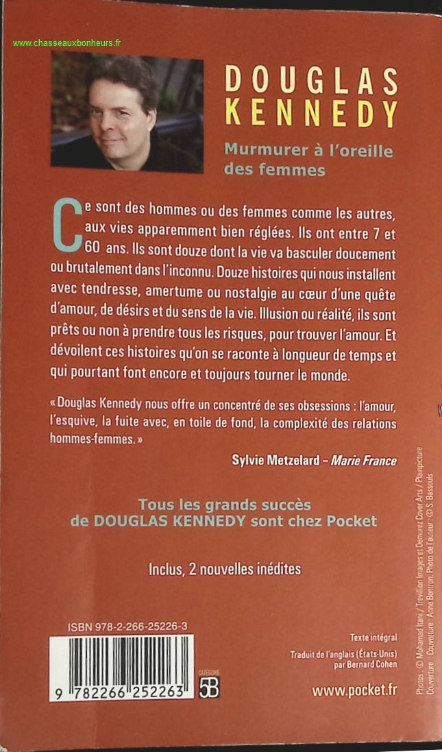 Murmurer à l'oreille des femmes - Douglas Kennedy - livre