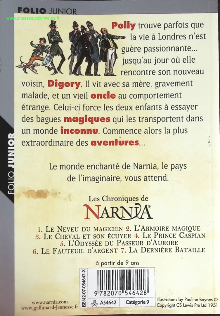 Les Chroniques de Narnia, tome 1 - Le Neveu du magicien - Clive Staples Lewis - livre