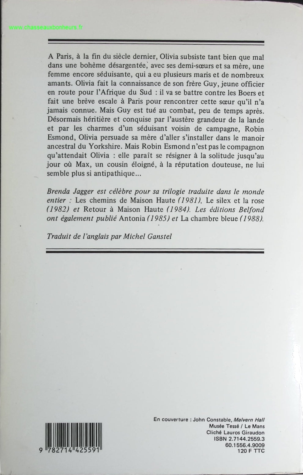 Un Manoir sur la lande - Brenda Jagger - livre