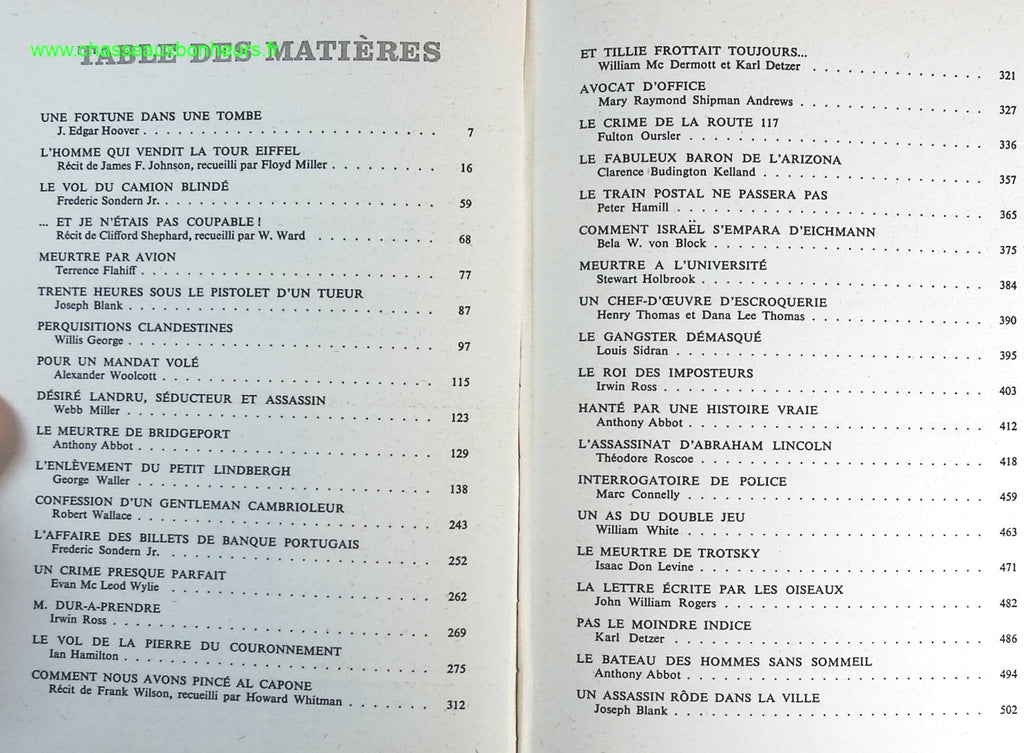 Crimes et enquêtes policières - Divers auteurs - livre