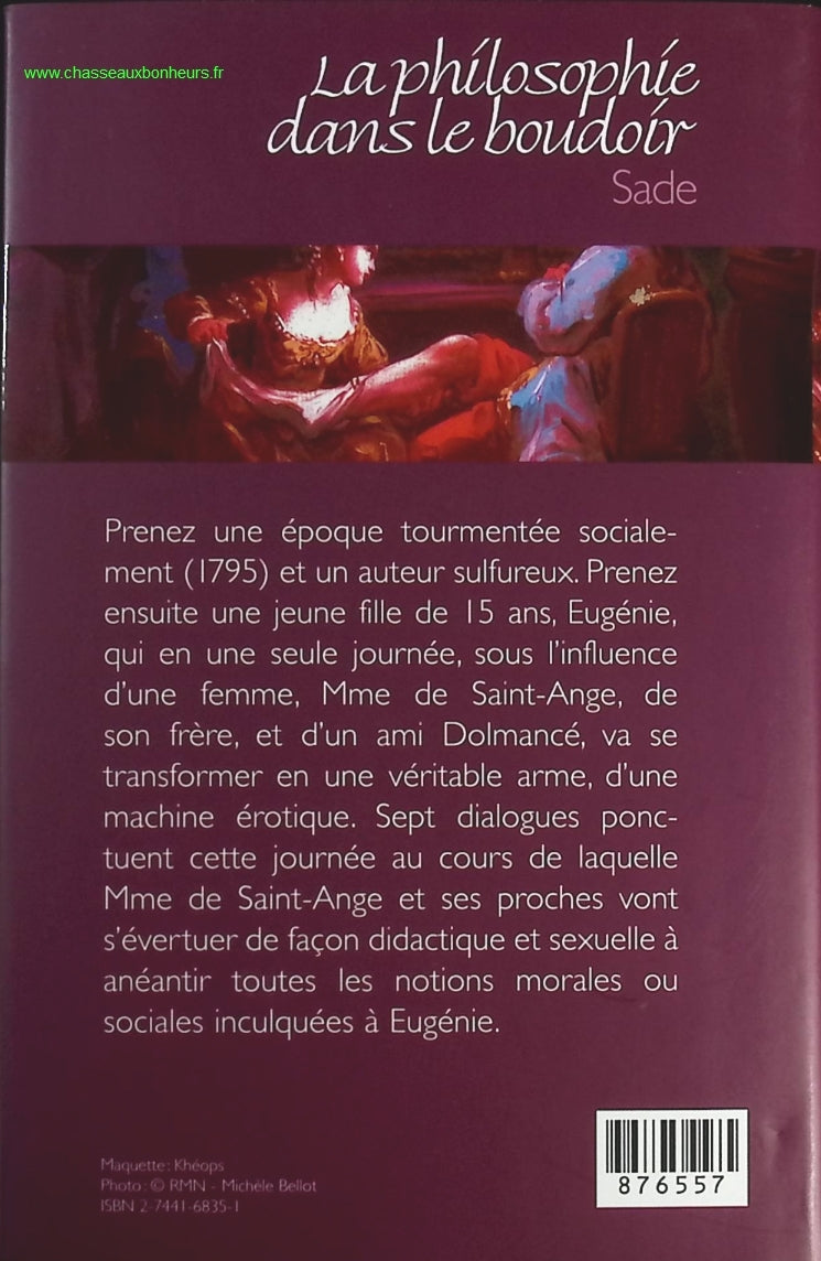 La philosophie dans le boudoir - Marquis de Sade - livre