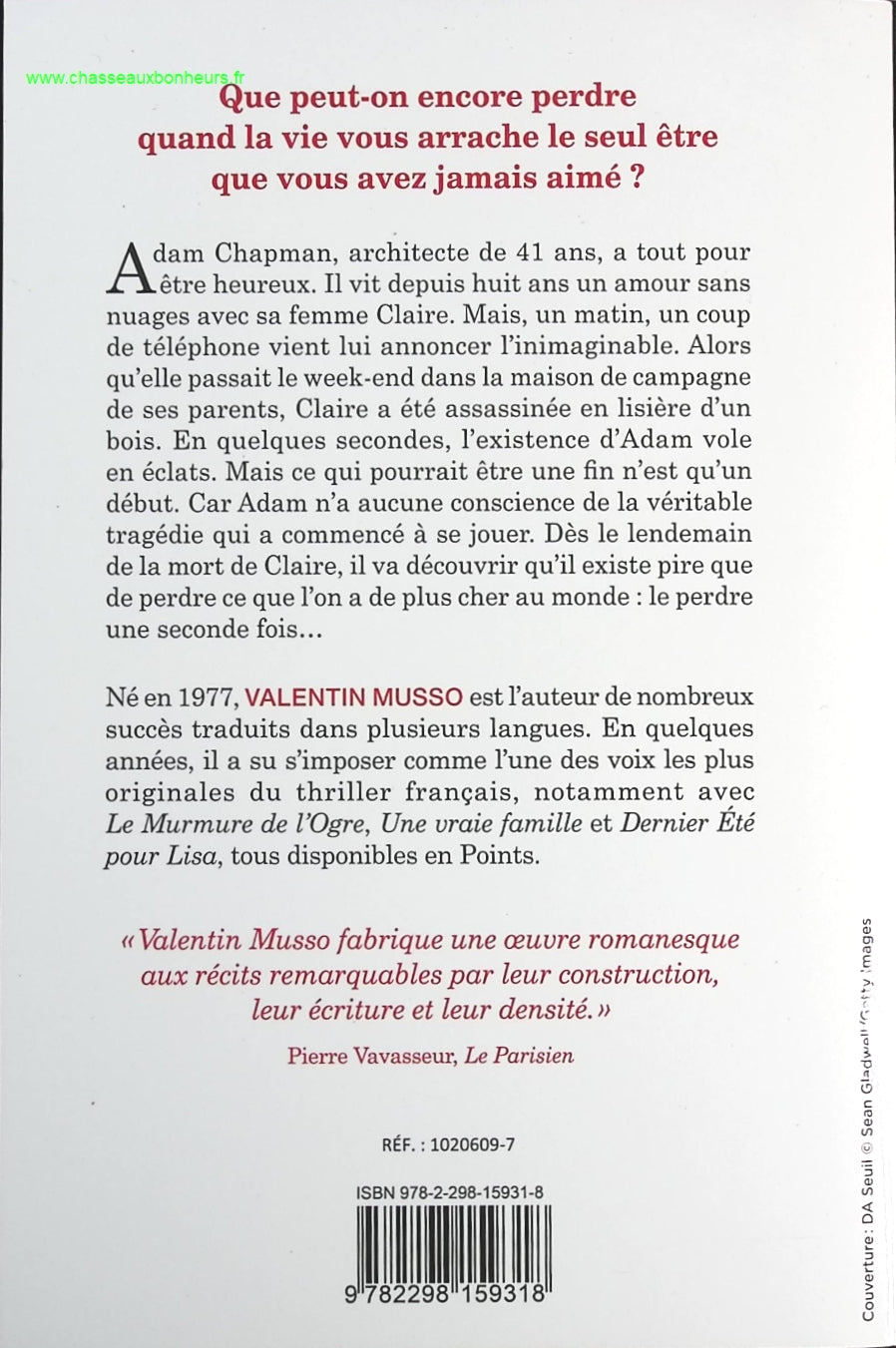 Un autre jour - Valentin Musso - livre