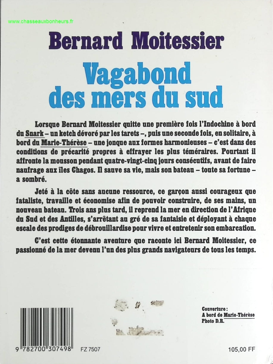 Vagabond des mers du sud - Bernard Moitessier - livre