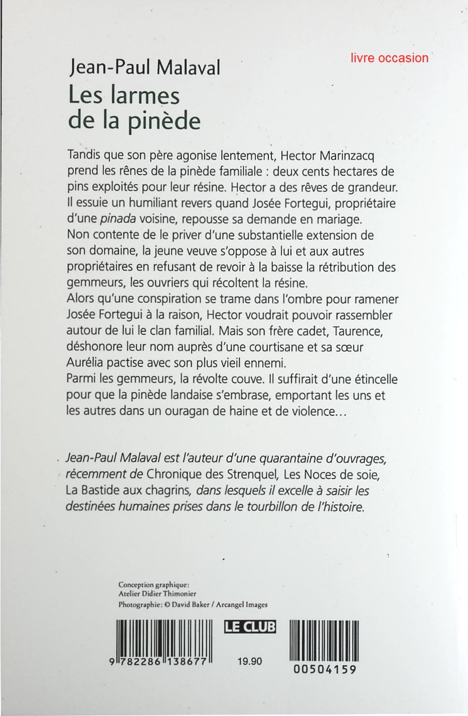 Les Larmes de la pinède - Jean-Paul Malaval - Livre