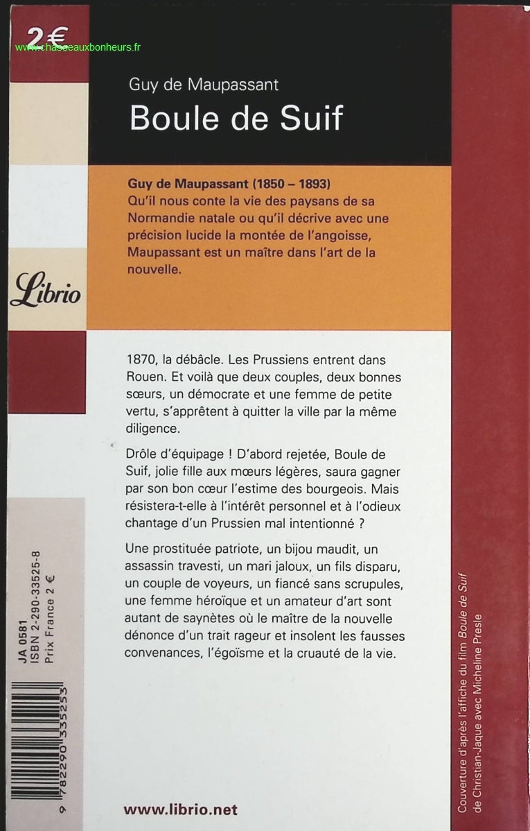 Boule de suif et autres nouvelles - Guy de Maupassant - livre