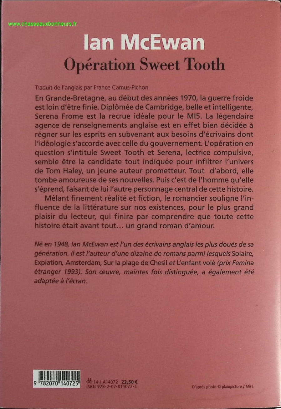 Opération Sweet Tooth - Ian McEwan - livre
