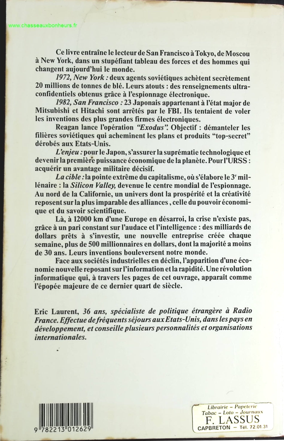 La Puce et les géants - De la révolution informatique à la guerre du renseignement - Eric Laurent - livre