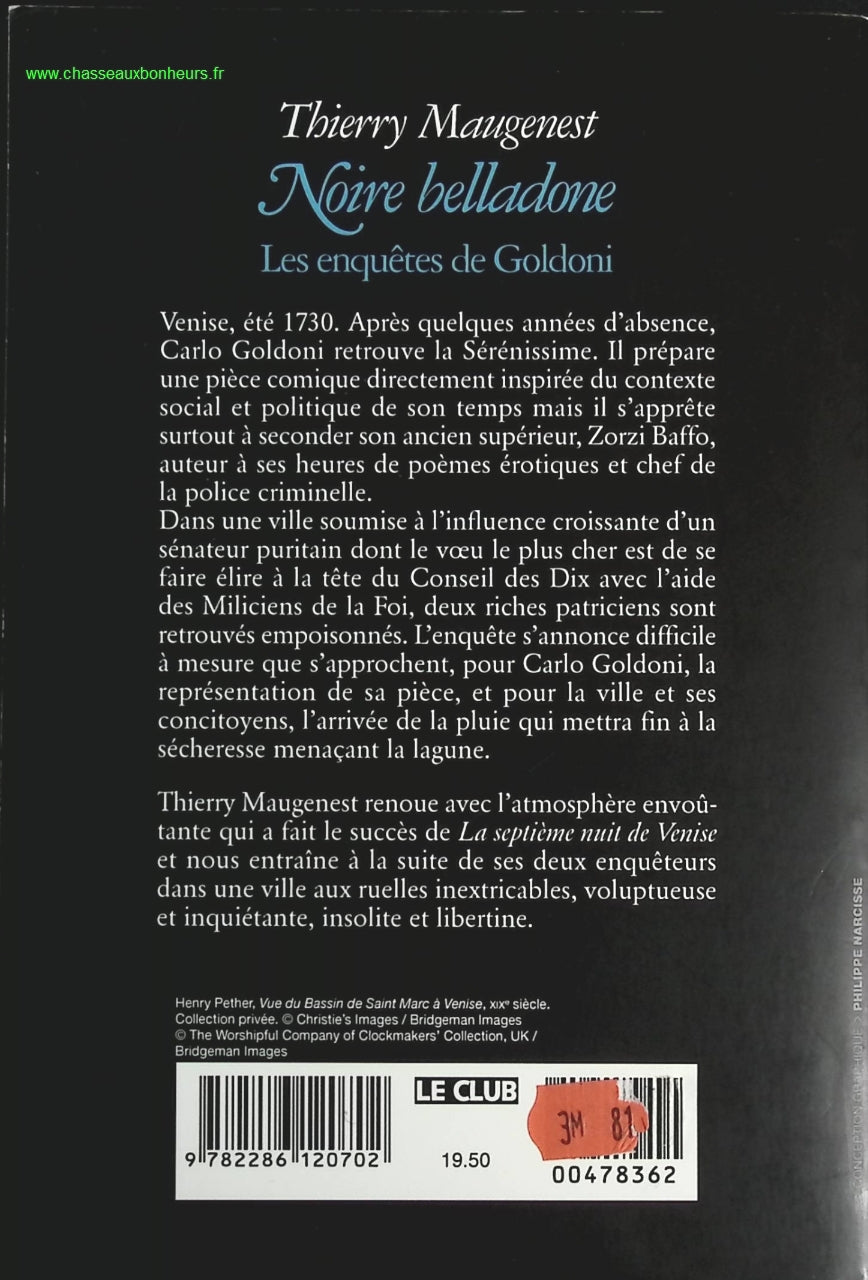 Noire Belladone - Thierry Maugenest - livre