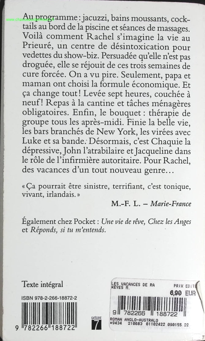 Les vacances de Rachel - Marian KEYES - livre