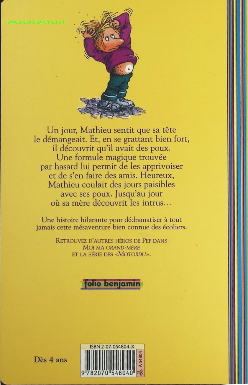 Rendez-moi mes poux ! - Pef - livre