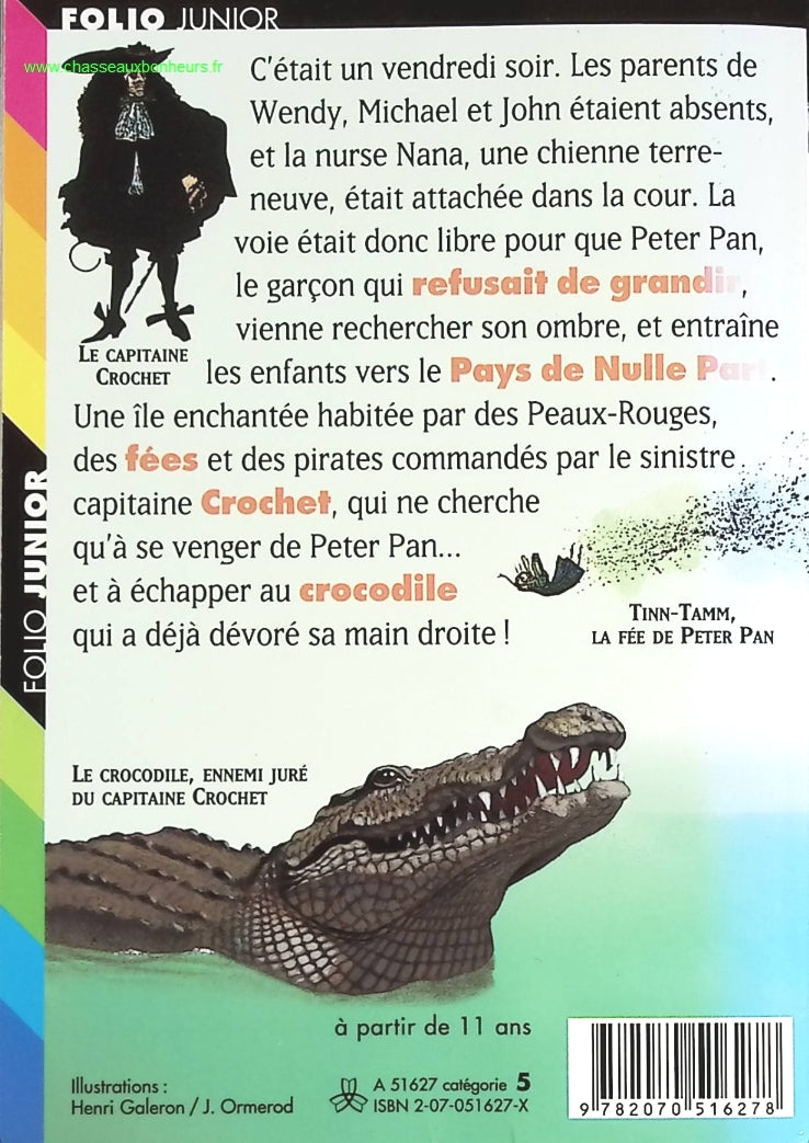 Peter Pan - James Matthew Barrie - livre