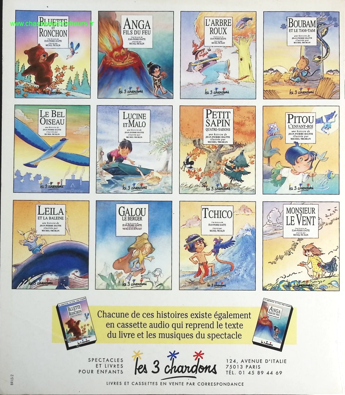 Bluette et Ronchon - Jean Pierre Idatte Michel Trublin - livre