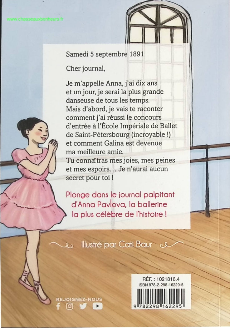 Premiers pas à l'école de ballet - Anna Journal d'un cygne - livre