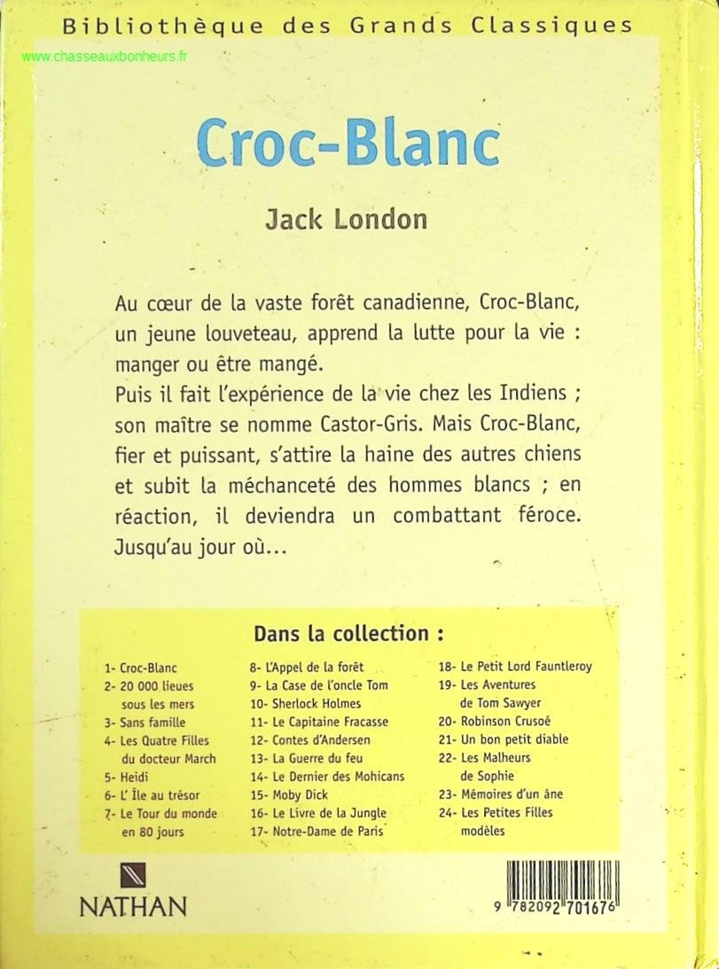 Croc-Blanc - Jack London - livre