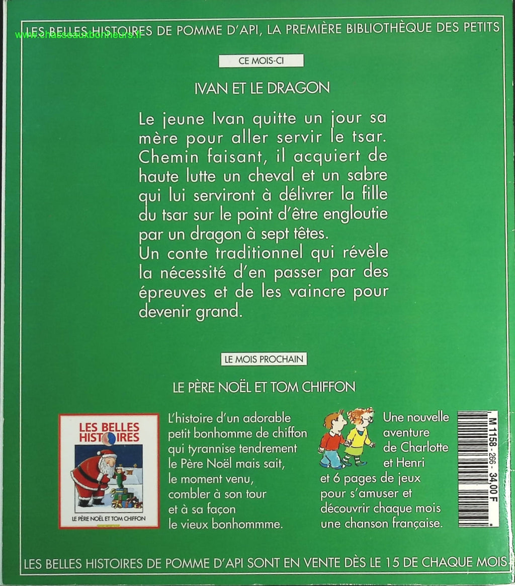 Ivan le dragon - Les belles histoires - livre