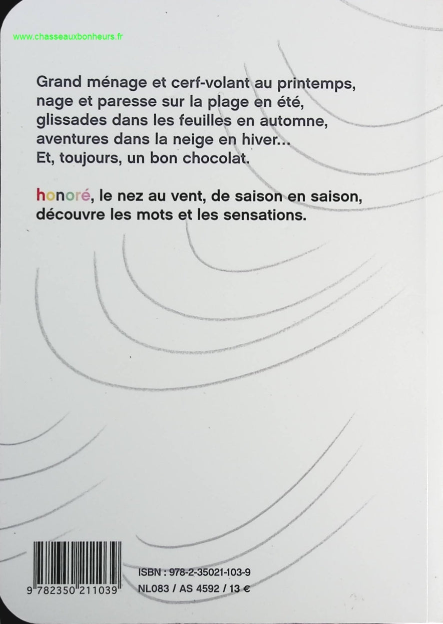 Honoré, le nez au vent - Les Saisons - Iris De Moüy - livre