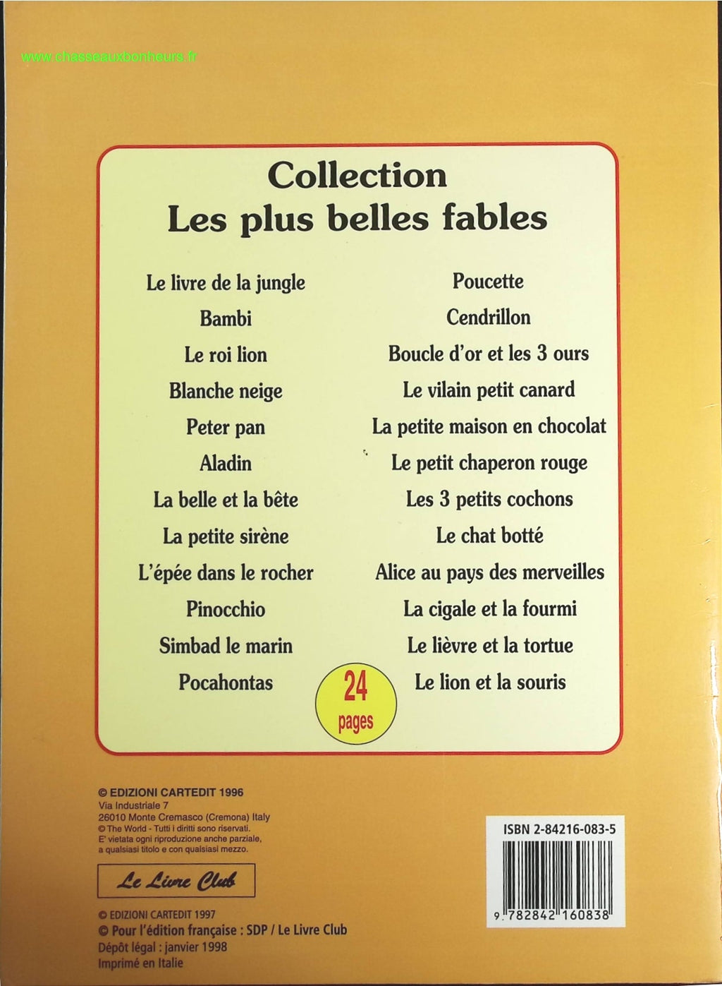 Le lièvre et la tortue - Jean de La Fontaine - livre