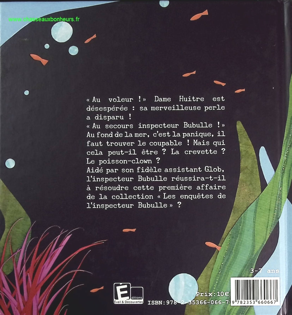 Les enquêtes de l'inspecteur bubulle - La perle volée - Emilie Ruiz, Muriel Zürcher - livre