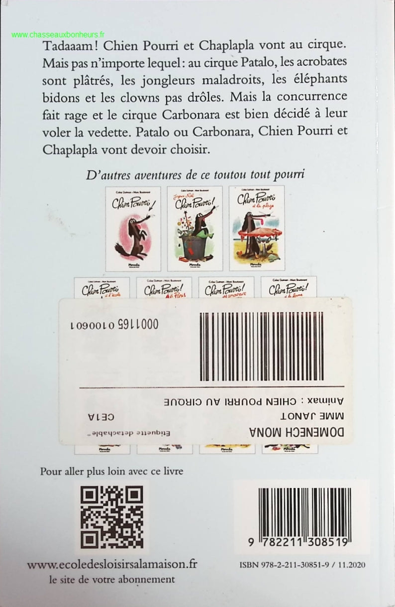 Chien Pourri au Cirque - Colas Gutman, Marc Boutavant - livre