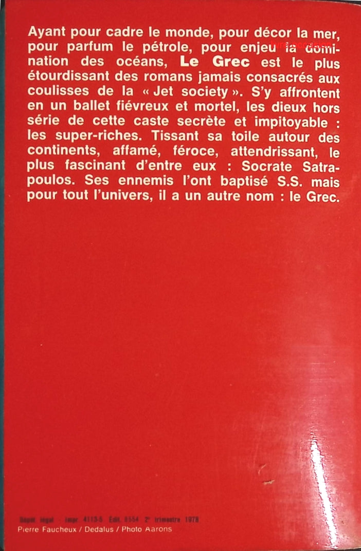 Le Grec - Pierre Rey - Livre