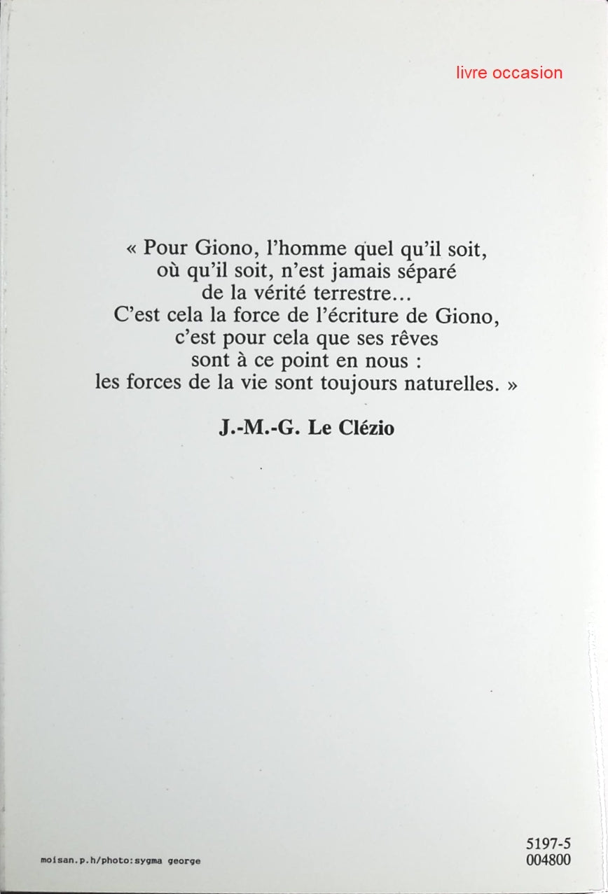 Un de Baumugnes - Jean Giono - Livre