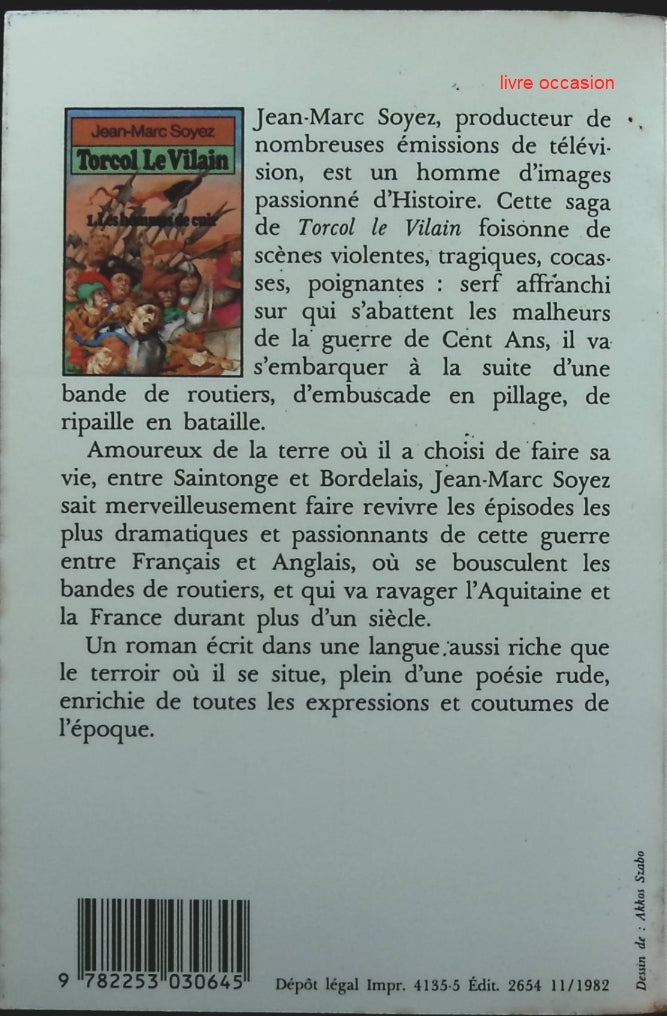 Torcol le Vilain - Les Hommes de cuir - Jean-Marc Soyez - Livre