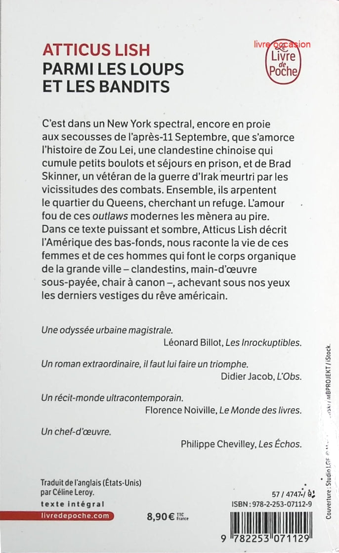 Parmi les loups et les bandits - Atticus Lish - Livre