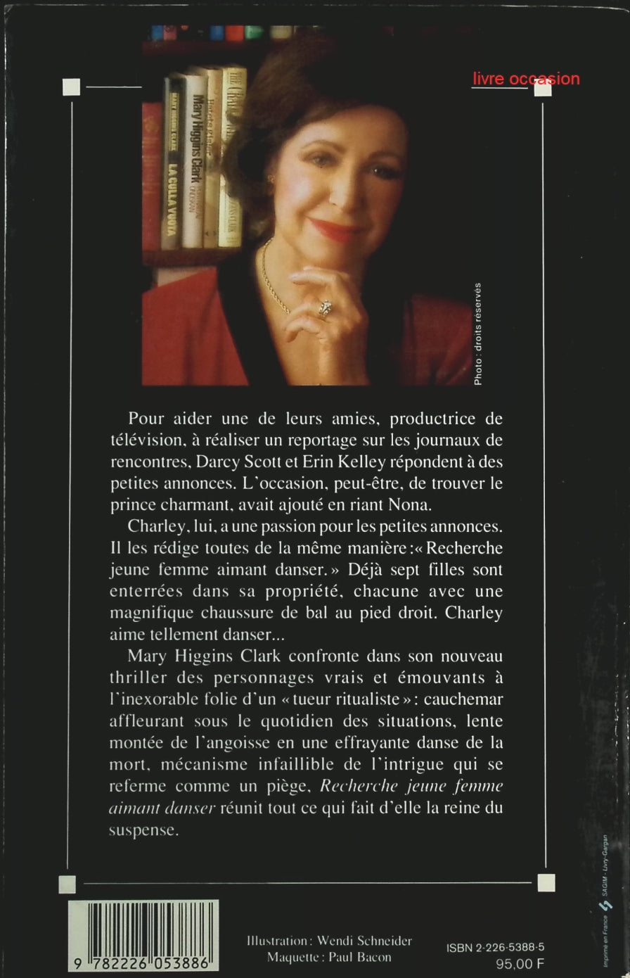 Recherche jeune femme aimant danser - Mary Higgins Clark - Livre