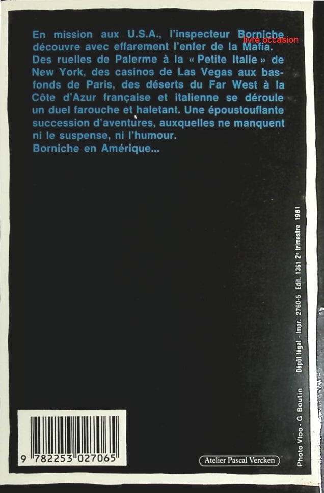 Le Ricain - Roger Borniche - Livre